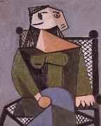 pablo picasso woman in an armcbair oil painting